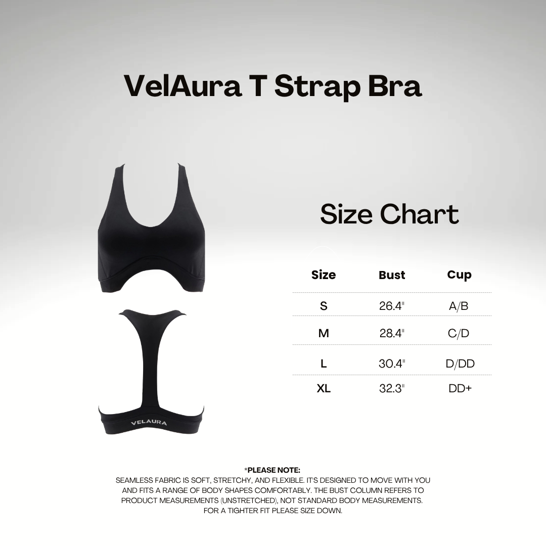 Black Sculpt T-Strap Bra