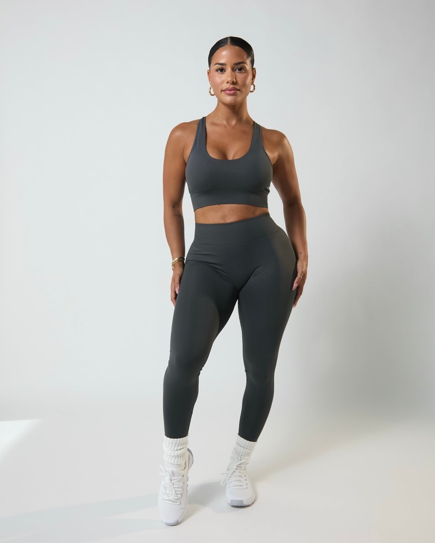 Slate VelAura Racerback Bra