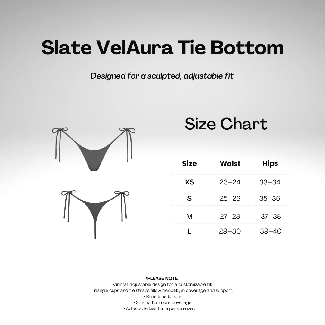 Slate VelAura Tie Bottom