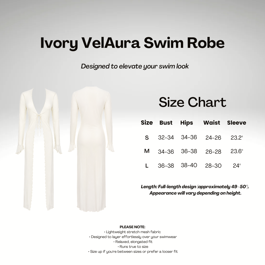Ivory VelAura Swim Robe