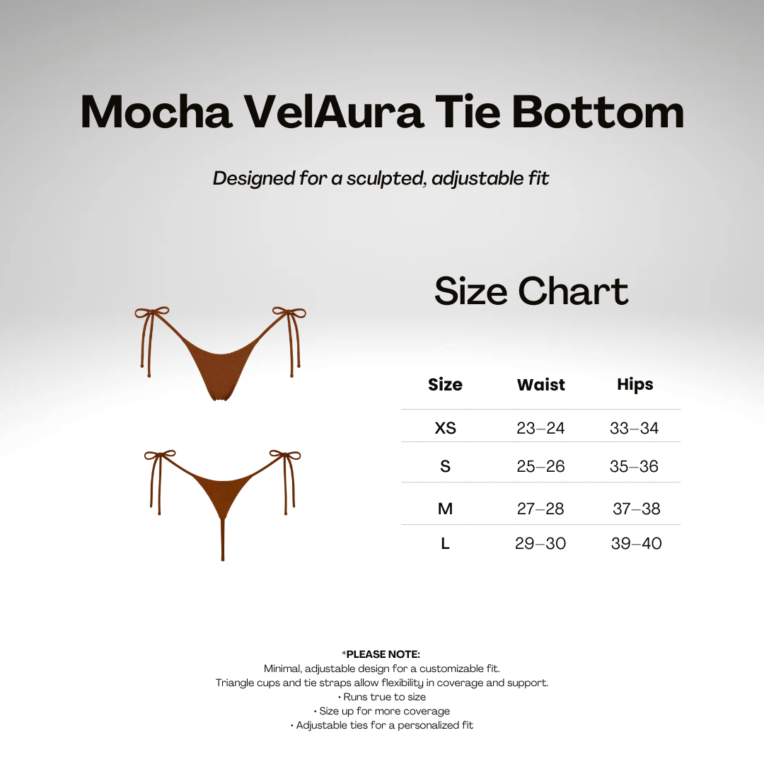 Mocha VelAura Tie Bottom