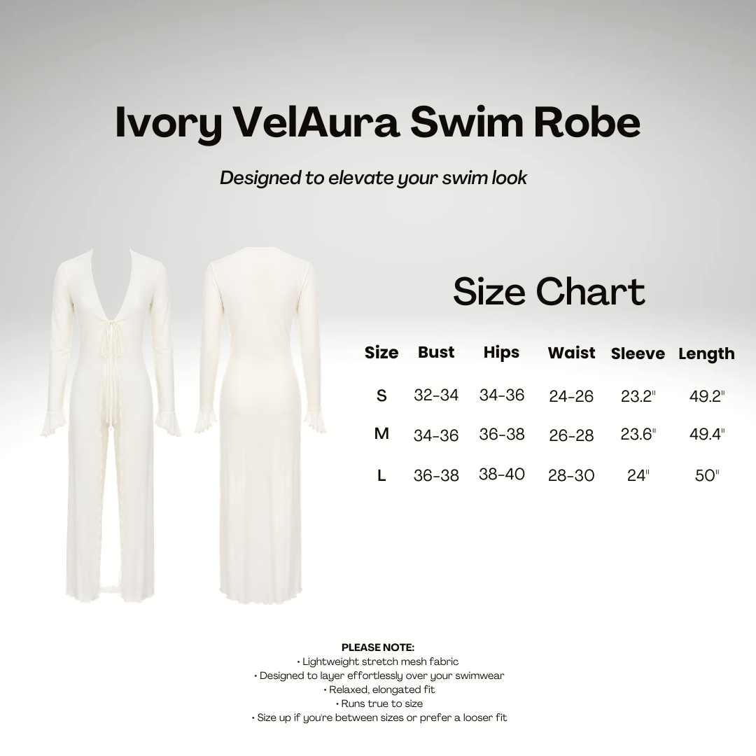 Ivory VelAura Swim Robe