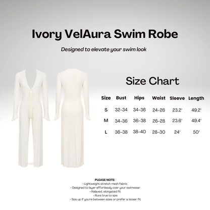 Ivory VelAura Swim Robe