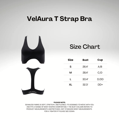 Black Sculpt T-Strap Bra