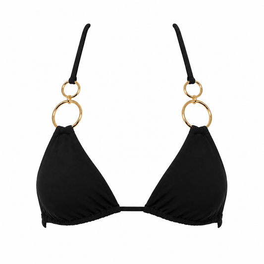 Black Ring Collection Tie Top