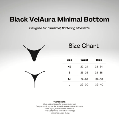 Black VelAura Minimal Bottom