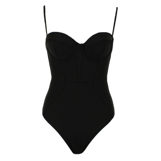 Black VelAura Corset One Piece