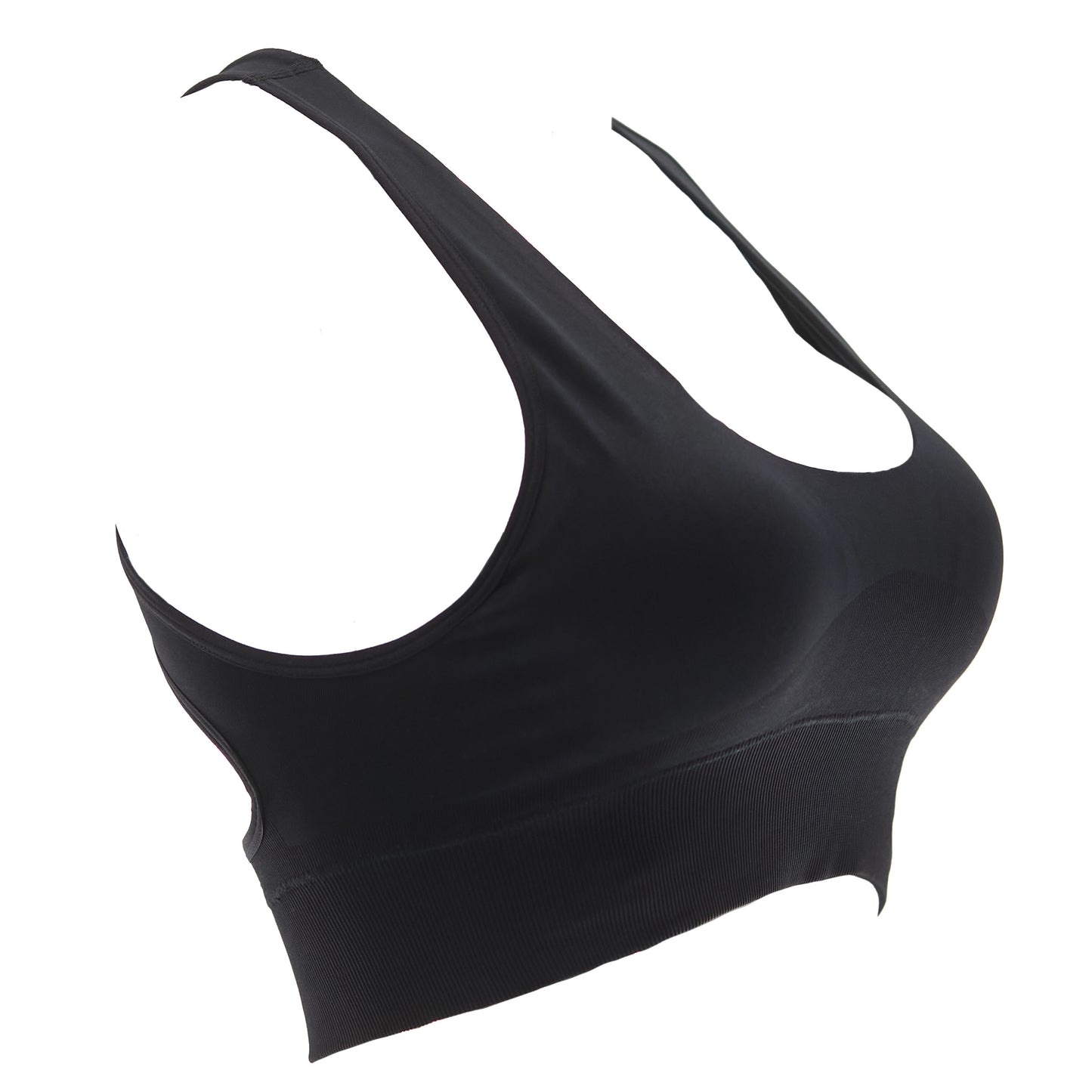 Black VelAura Racerback Bra
