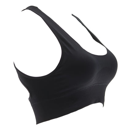 Black VelAura Racerback Bra