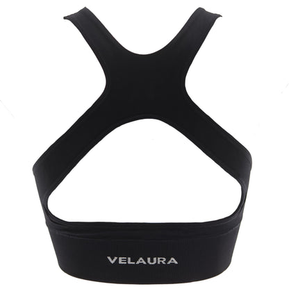 Black VelAura Racerback Bra