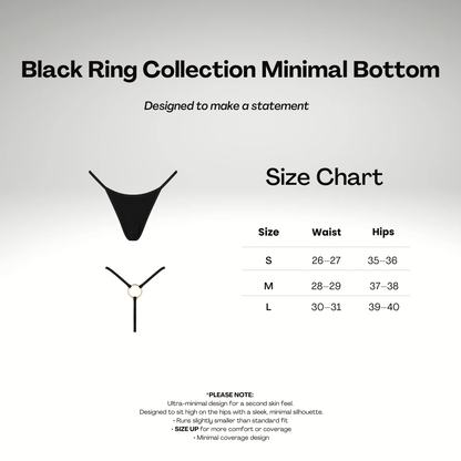 Black Ring Collection Minimal Bottom