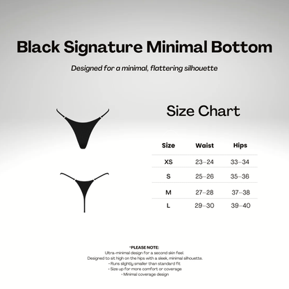 Black Signature Minimal Bottom