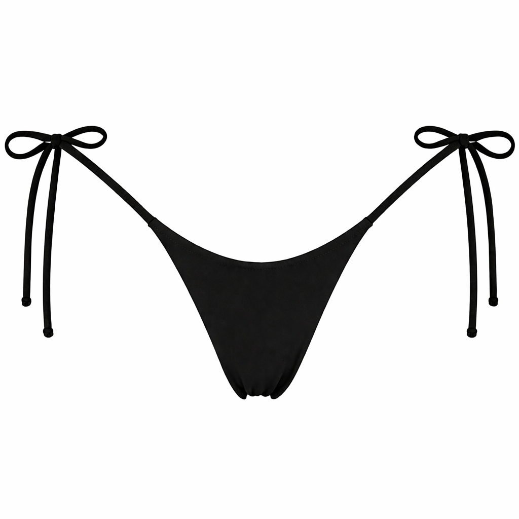 Black VelAura Tie Bottom
