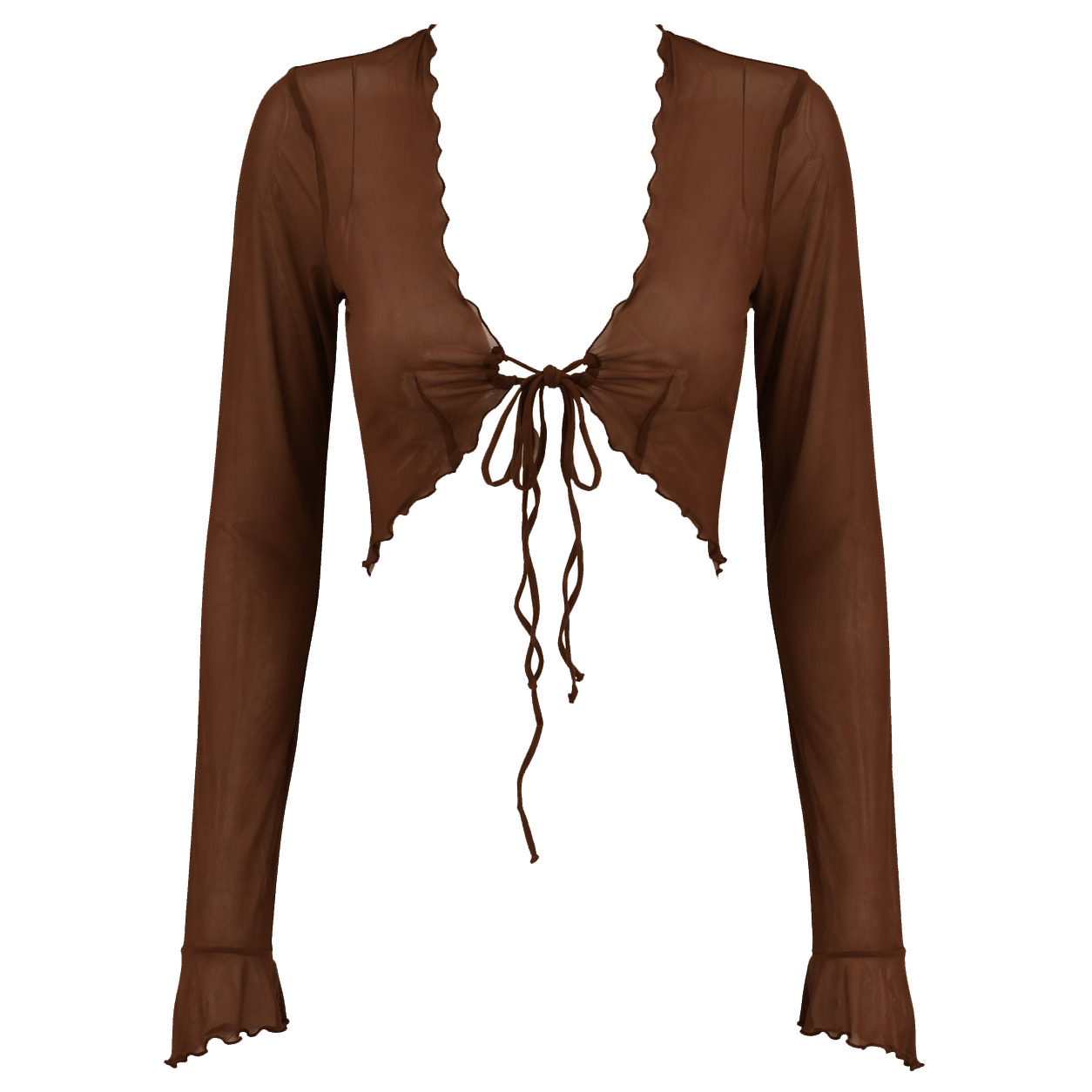 Mocha VelAura Cover Up Top