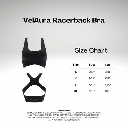 Slate VelAura Racerback Bra