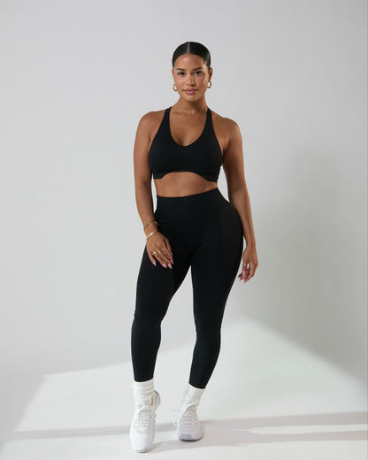 Black VelAura T-Strap Bra