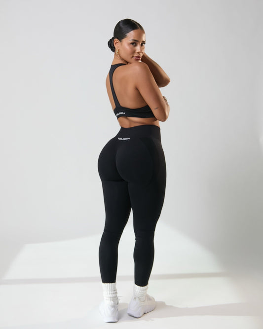 Black VelAura T-Strap Bra