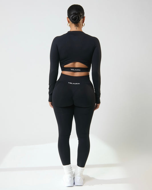 Black VelAura Seamless Leggings