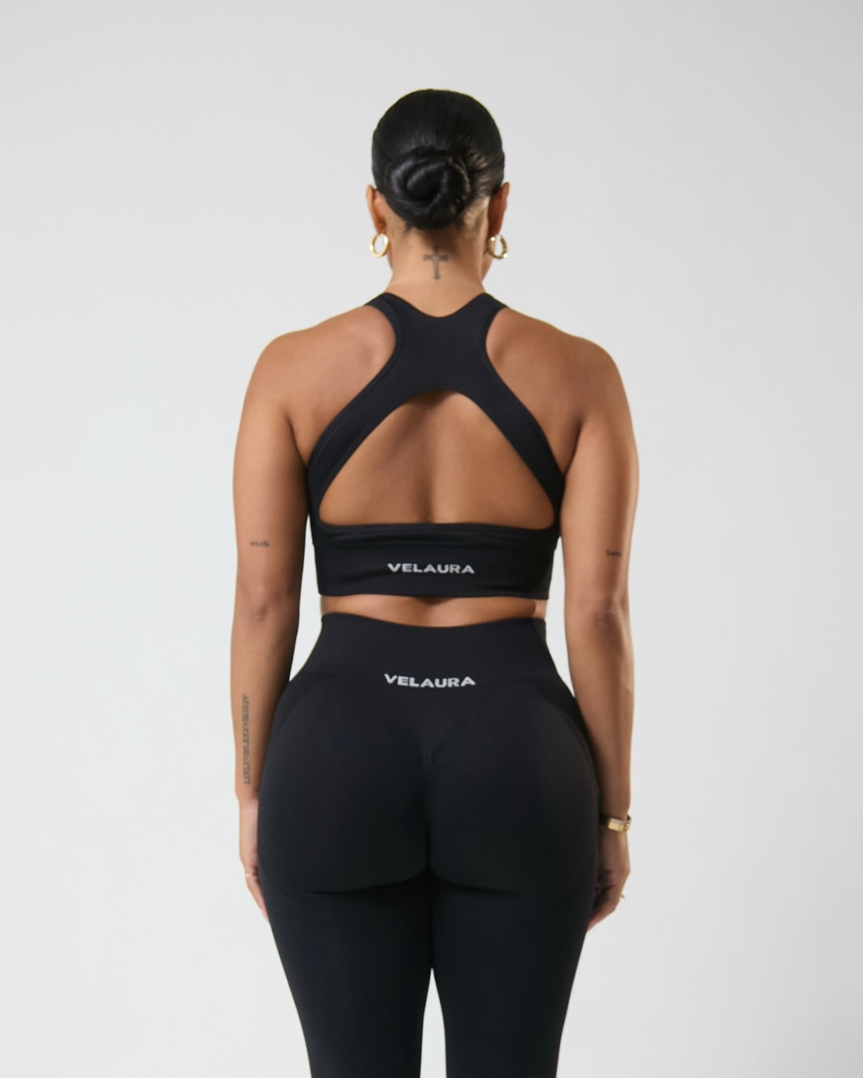 Black VelAura Racerback Bra