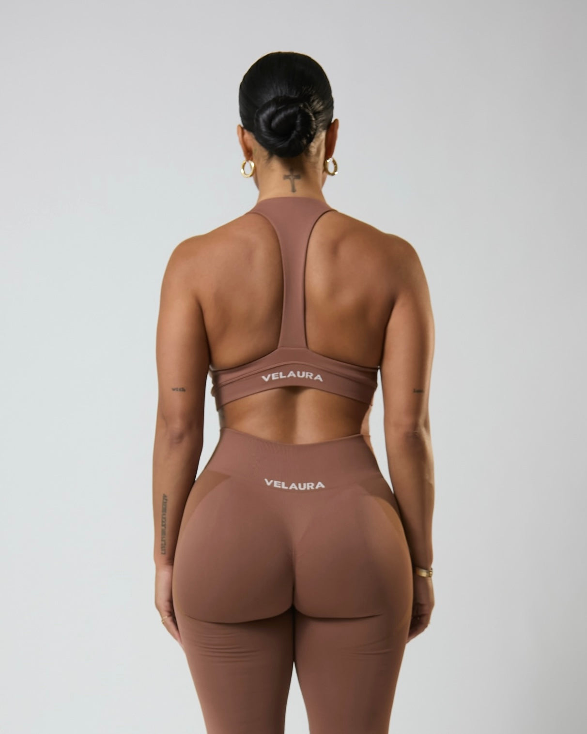 Mocha VelAura T-Strap Bra