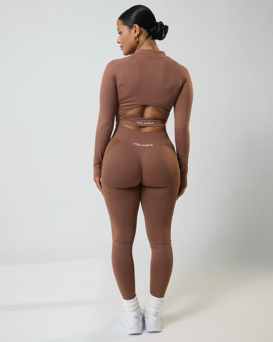 Mocha VelAura Seamless Leggings