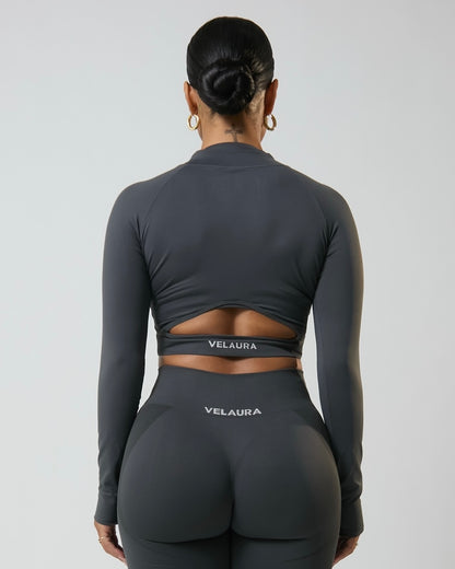 Slate VelAura Zip-Up
