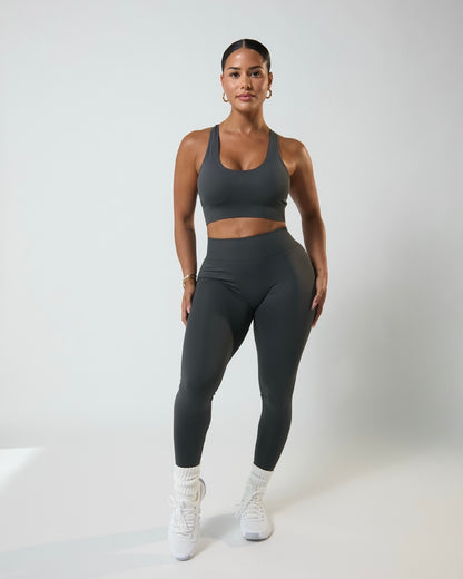 Slate VelAura Racerback Bra