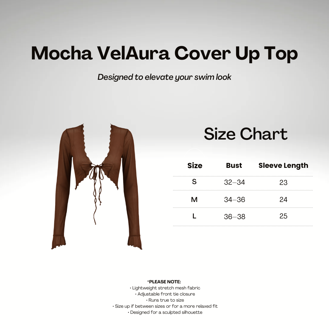Mocha VelAura Cover Up Top