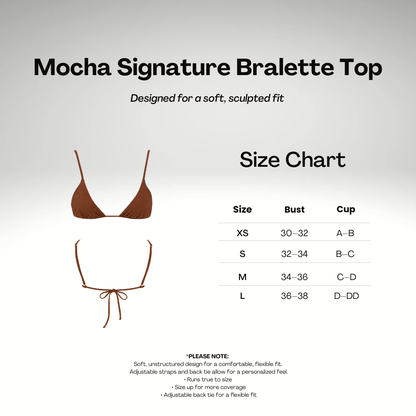 Mocha Signature Bralette Top