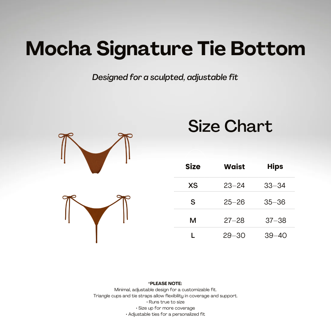 Mocha Signature Tie Bottom