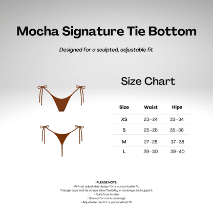 Mocha Signature Tie Bottom