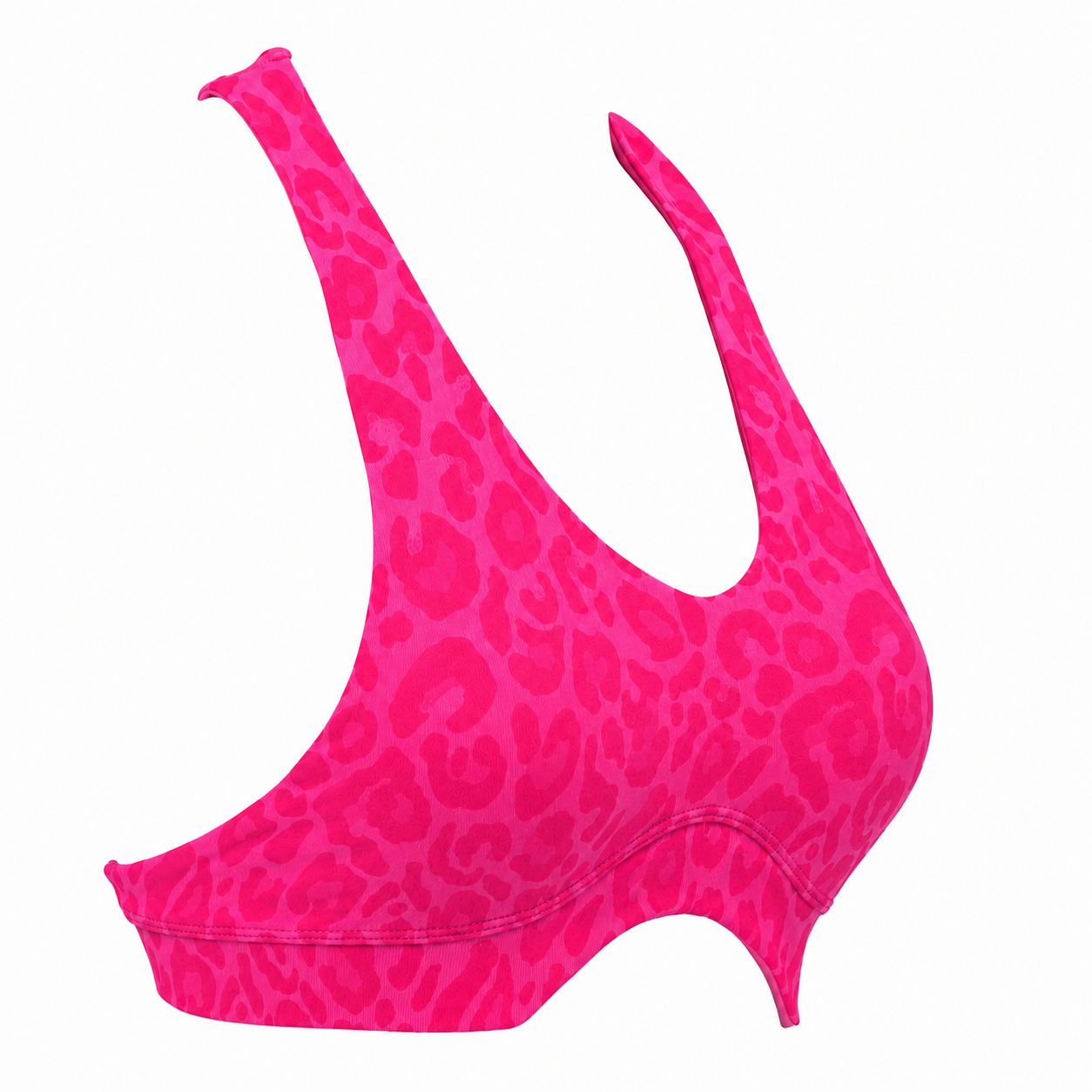 Pink Leopard VelAura T Strap Bra