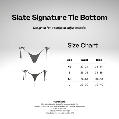 Slate Signature Tie Bottom