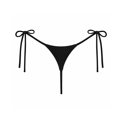 Black VelAura Tie Bottom