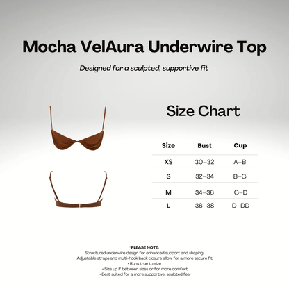 Mocha VelAura Underwire Top