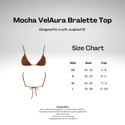 Mocha VelAura Bralette Top