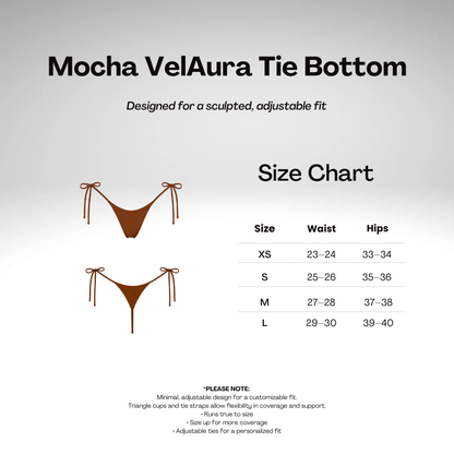 Mocha VelAura Tie Bottom