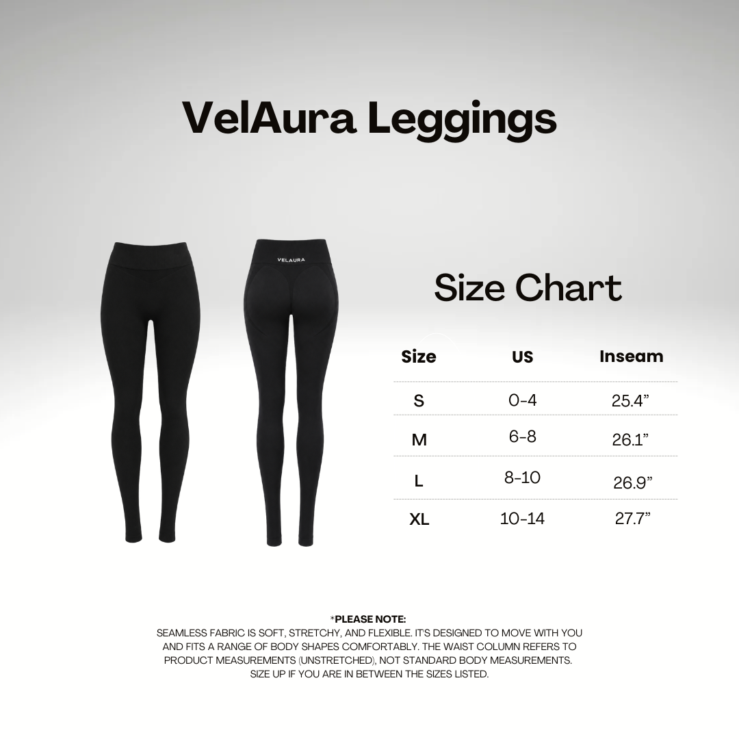 Black VelAura Seamless Leggings