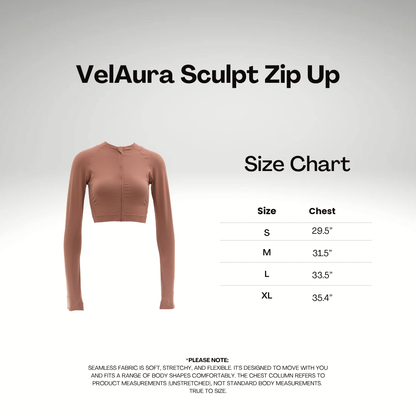 Mocha Sculpt Zip-Up